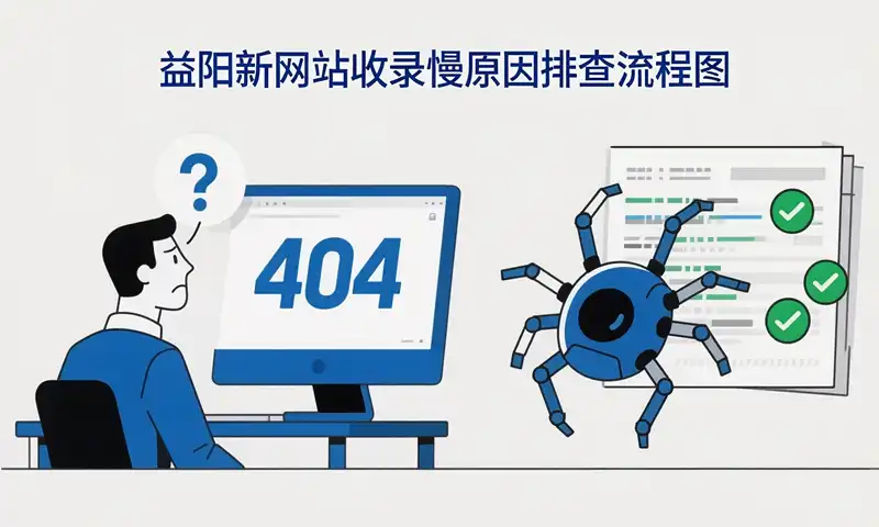 益阳新网站收录慢原因排查流程图