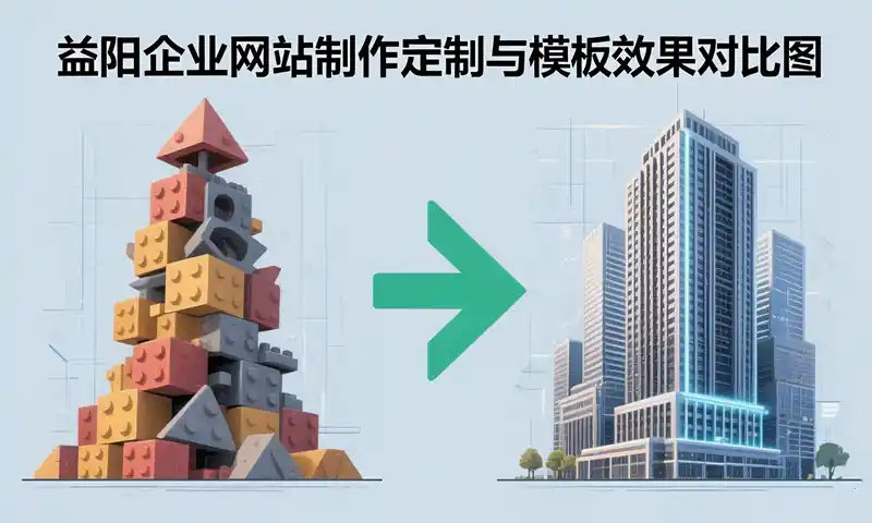 益阳企业网站制作定制与模板效果对比图