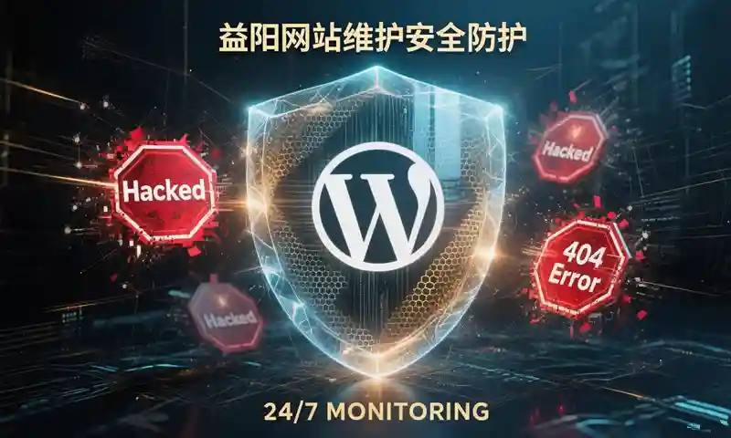 益阳网站维护安全防护与黑客攻击拦截示意图